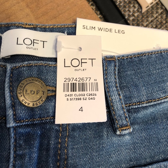 Loft Wide Leg Jeans - Picture 3 of 3